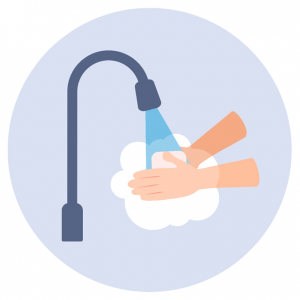 Wash and sanitize hands
