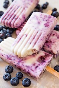 blueberry yogurt popsicles