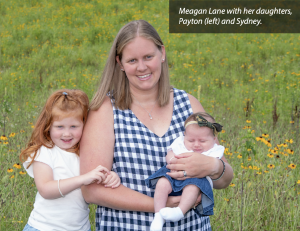 Meagan Lane with daughters Payton and Sydney