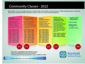Community Classes Flier_2022
