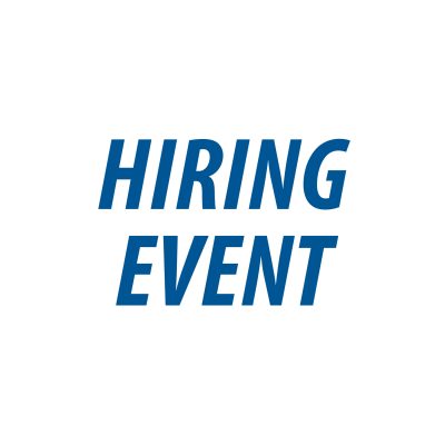 Upcoming hiring event