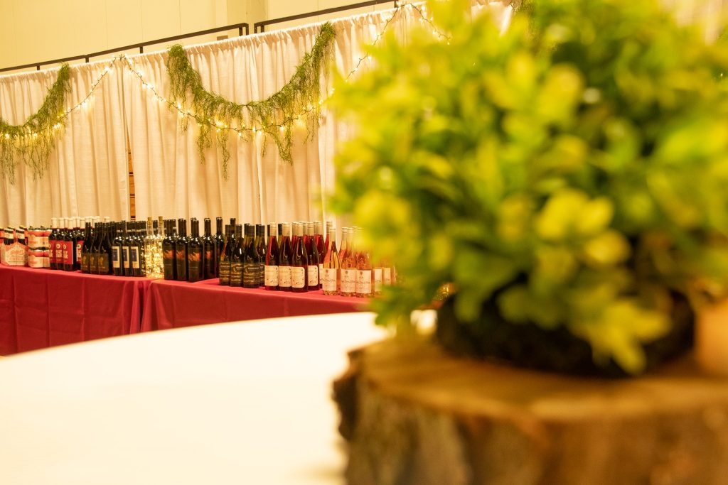 Annual Food & Wine Tasting table decor