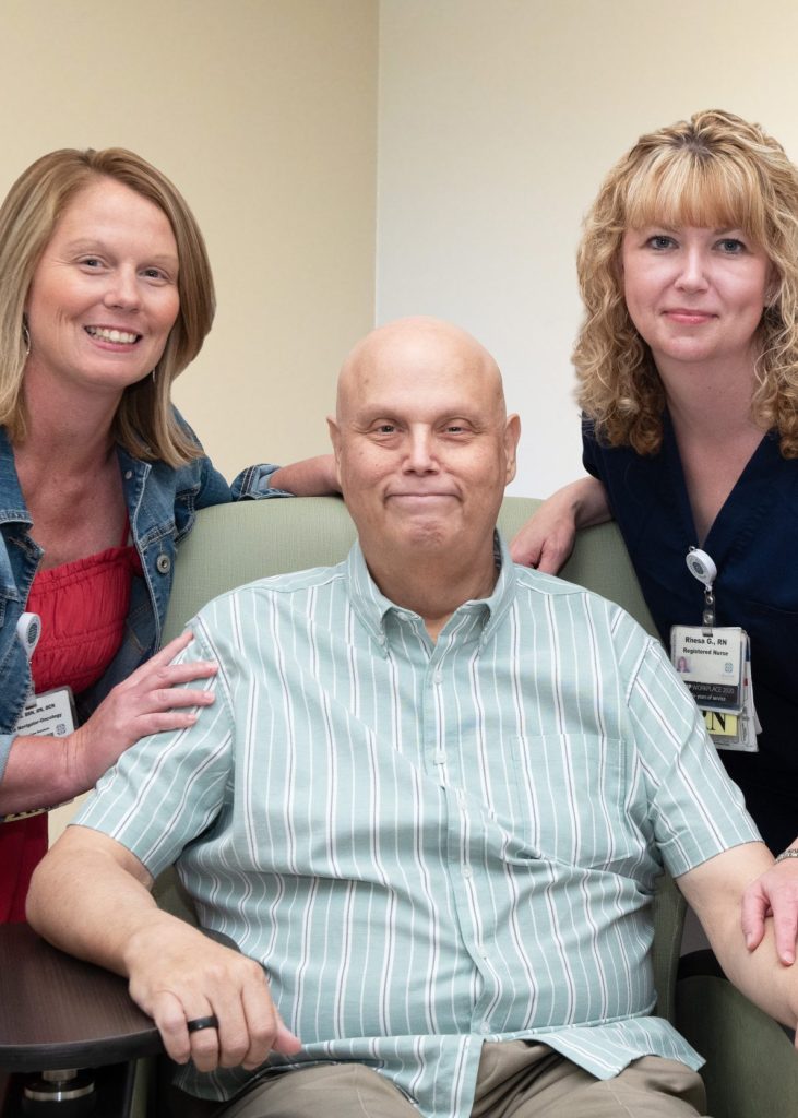 Michael Parrish, along with his wife Deborah and caregivers Rhesa Guess and Holly Griffith