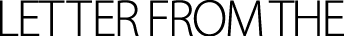 Letter from the