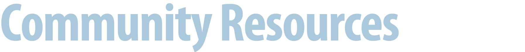 Community Resources