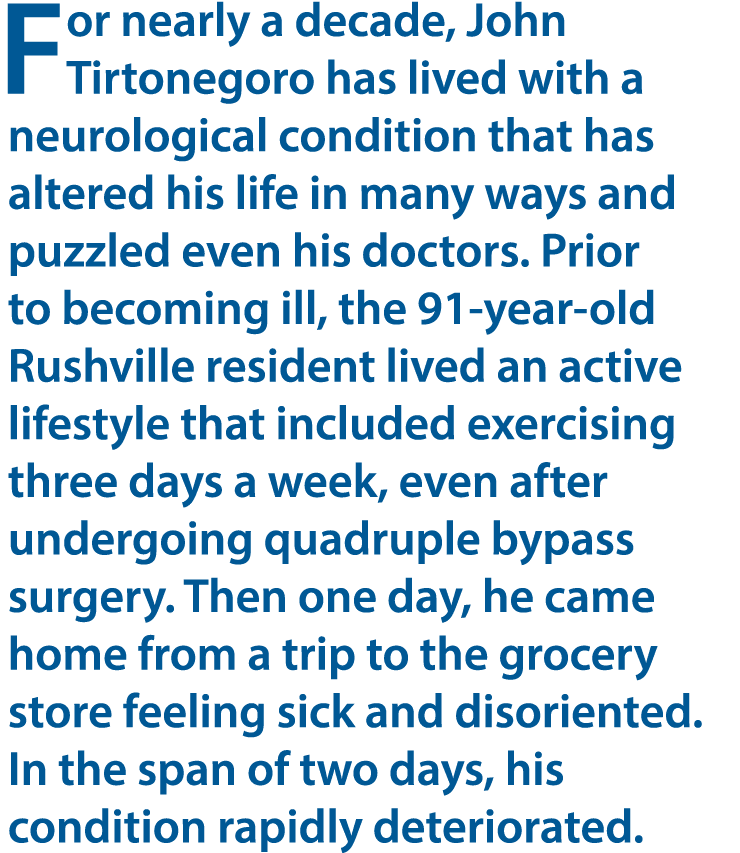 For nearly a decade, John Tirtonegoro has lived with a neurological condition that has altered his life in many ways ...