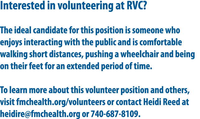 Interested in volunteering at RVC? The ideal candidate for this position is someone who enjoys interacting with the p...